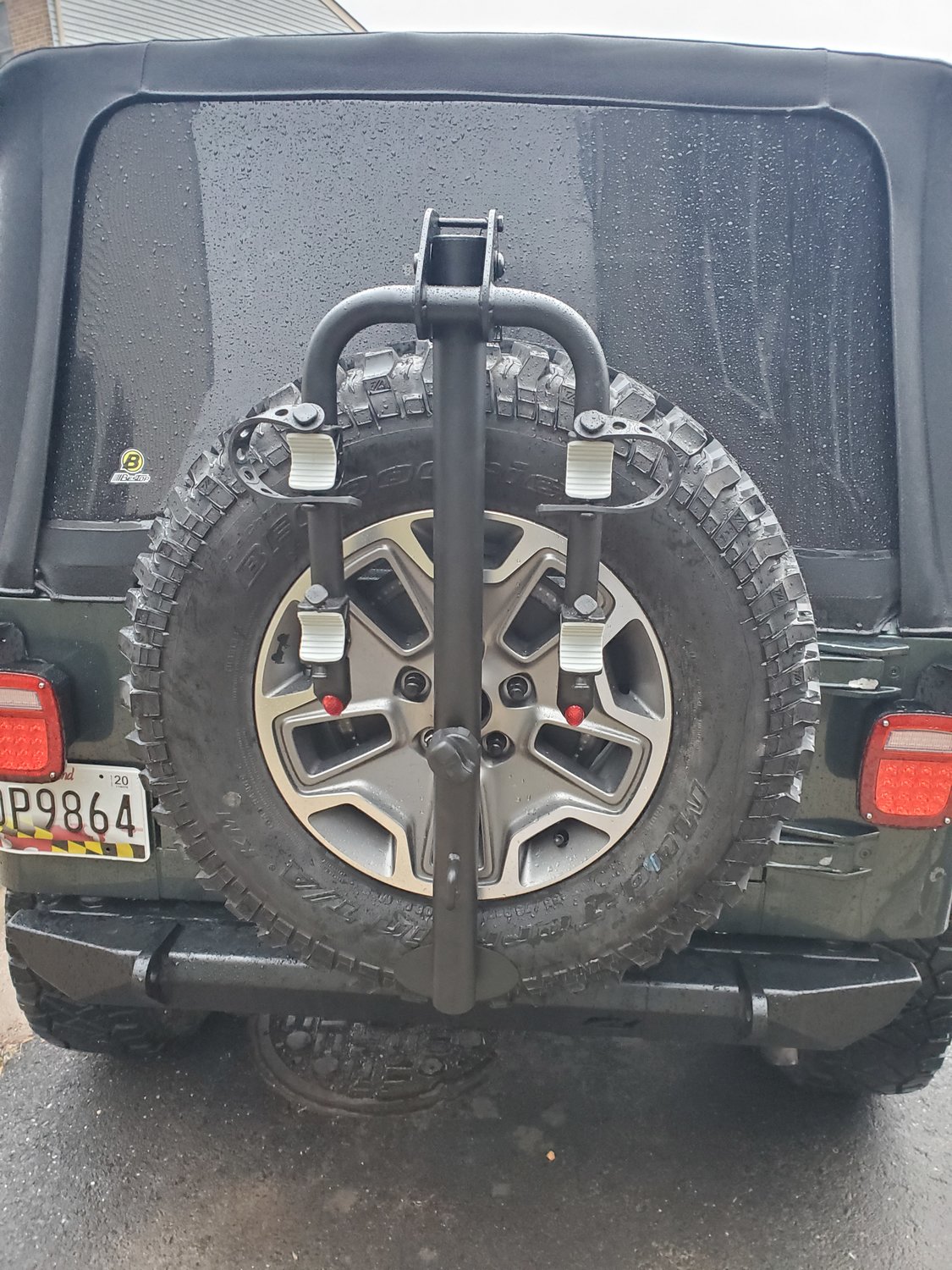 Quadratec Spare Wheel Mounting Bike Rack Quadratec