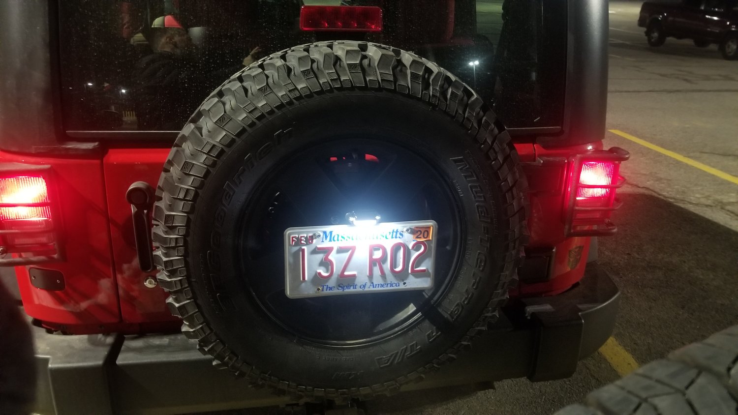 JKS Manufacturing JKS8211 Spare Tire Mount License Plate Bracket for 87