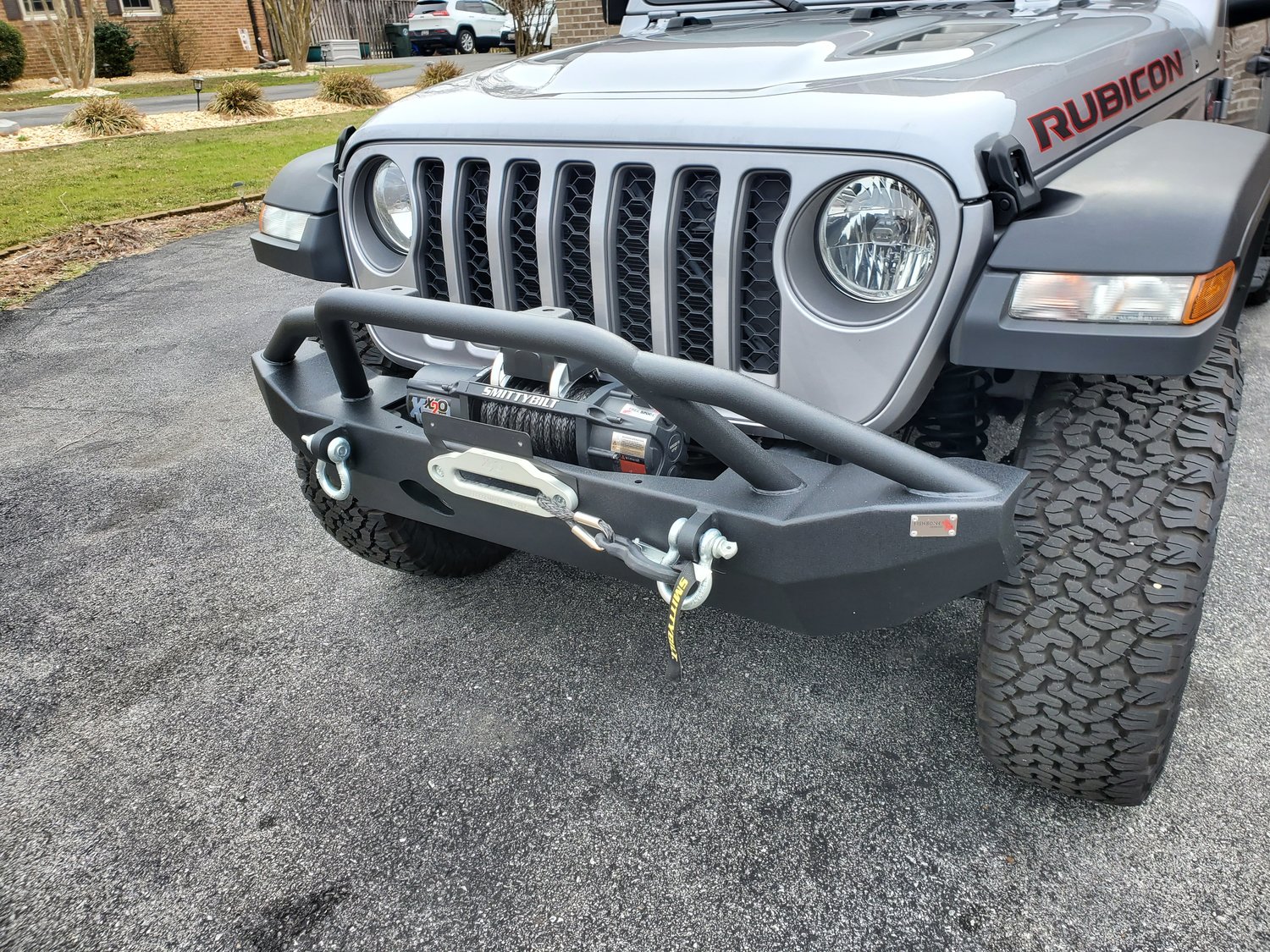 Fishbone Offroad FB22088 MidWidth Front Bumper for 1821 Jeep Wrangler