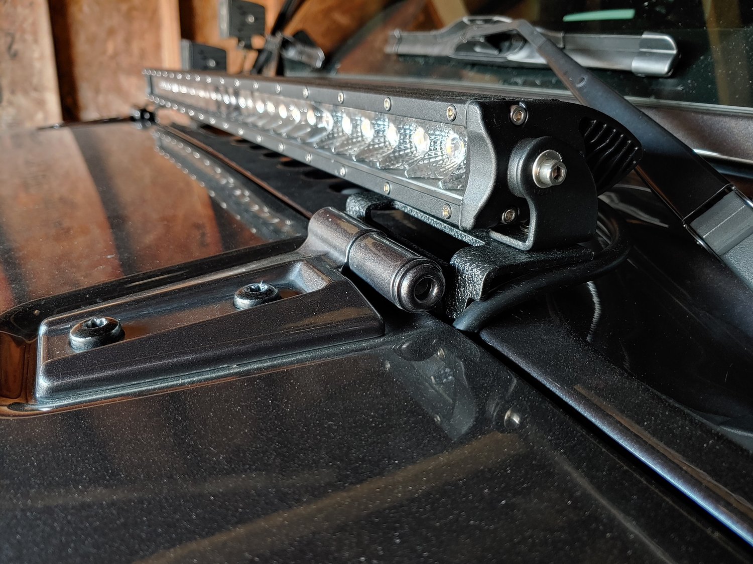 DV8 Offroad LBSRTB04 Hood Cowl Light Mount for 0718 Jeep Wrangler JK