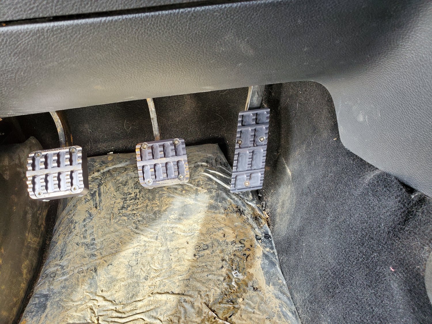 New Century Manufacturing Billet Pedal Pads for 0718 Jeep Wrangler JK