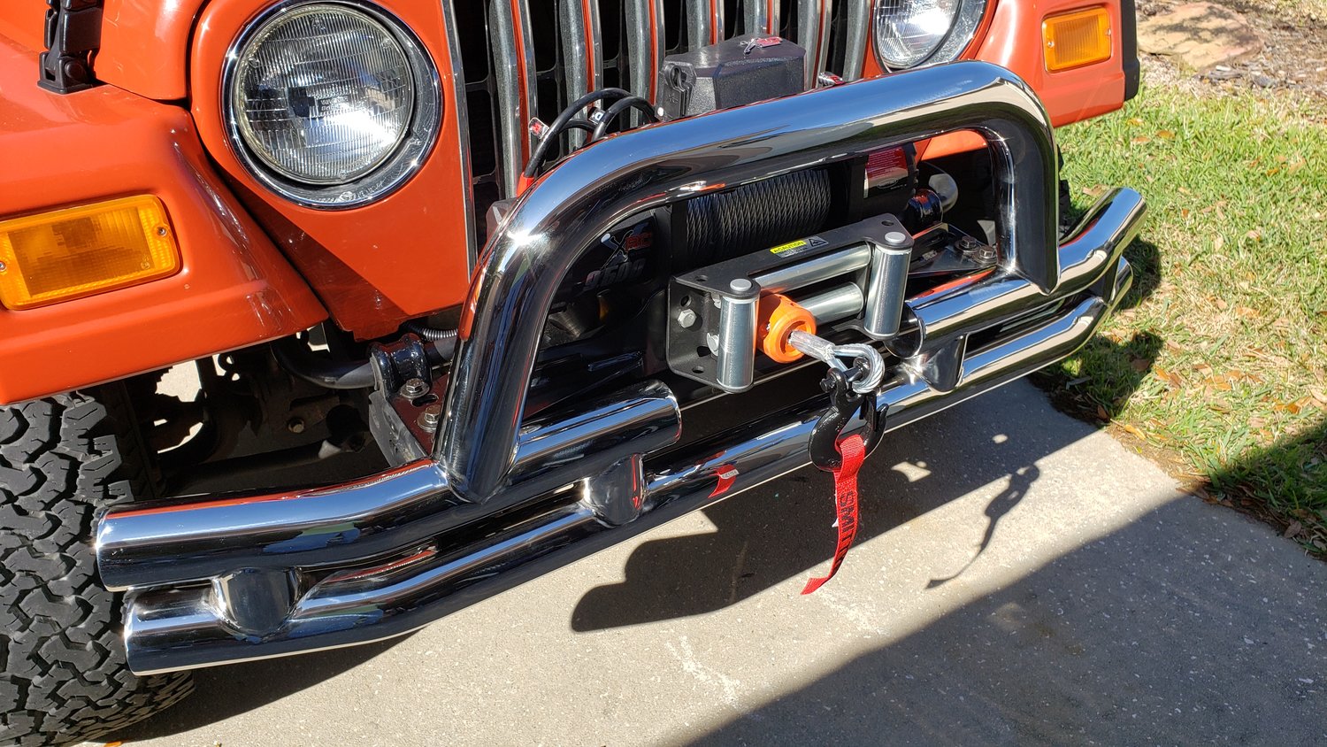 Quadratec QR3 DualTube Winch Mount Bumper with Hoop for for 7606 Jeep