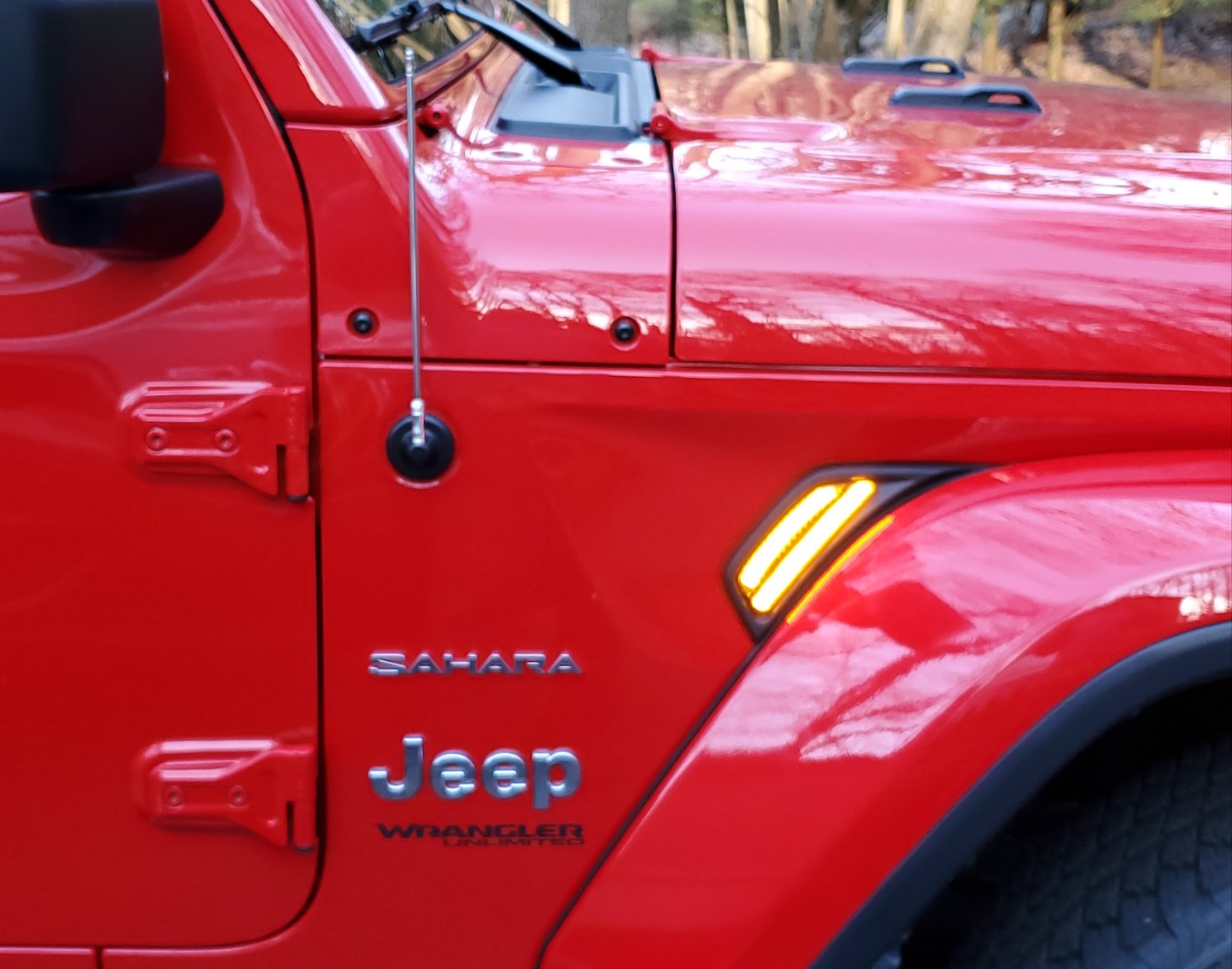 Overtread 19052 Front Fender Air Vent LED Lights for 1820 Jeep