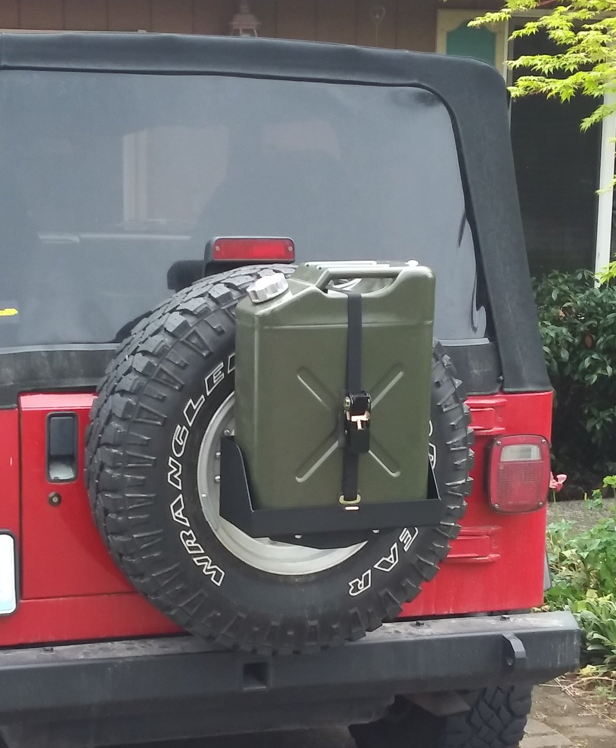 MORryde Spare Tire Jerry Can Mount for 8718 Jeep Vehicles Quadratec