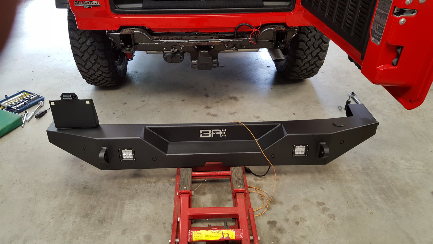 Body Armor JL-2965 Rear Full Width Base Bumper for 18-20 Jeep Wrangler