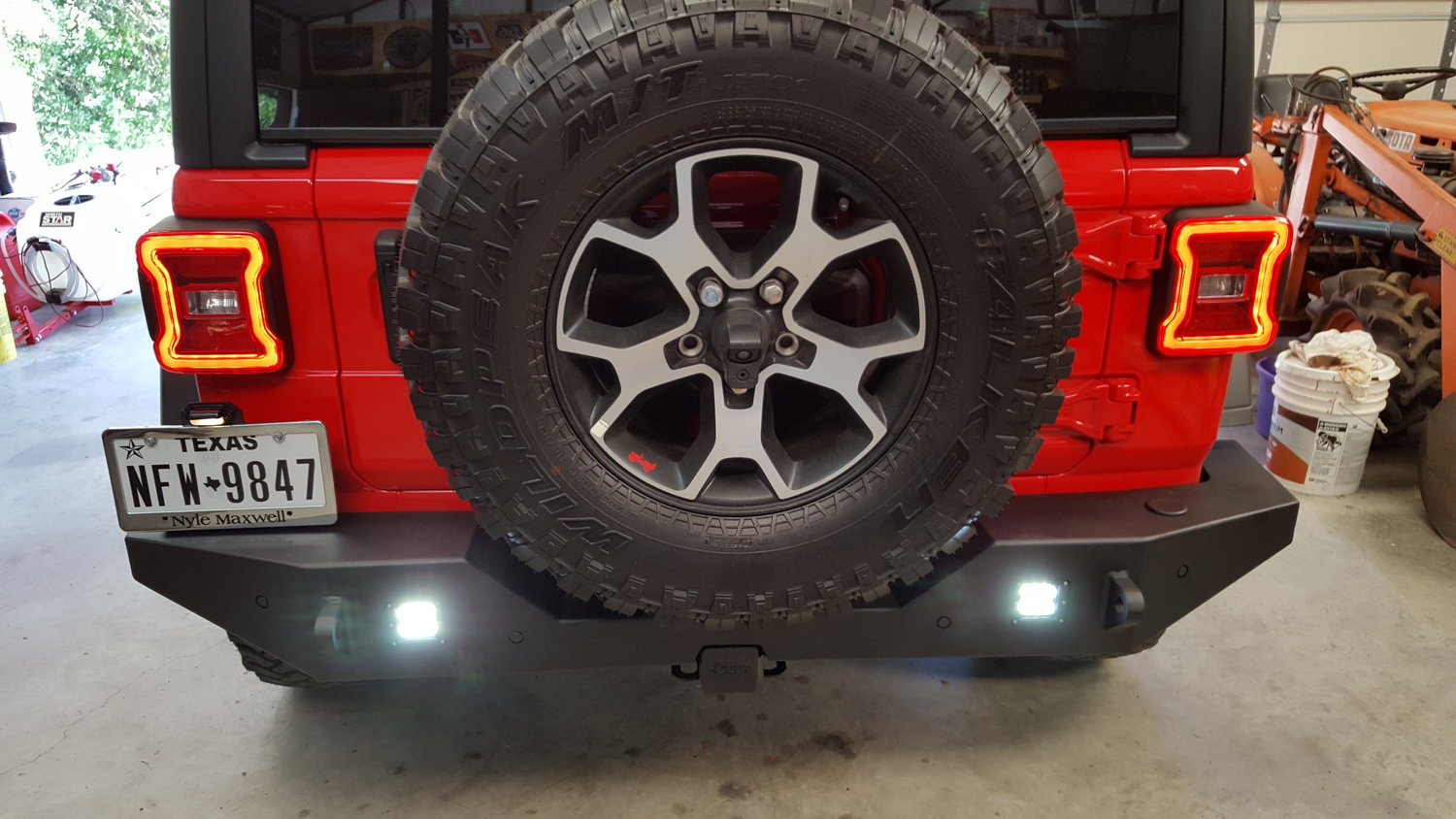 Body Armor JL-2965 Rear Full Width Base Bumper for 18-20 Jeep Wrangler