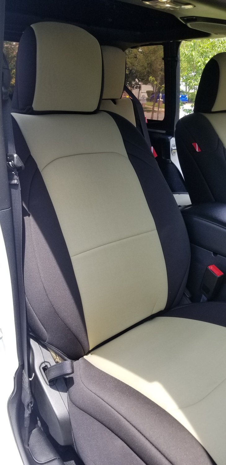 Diver Down Front and Rear Neoprene Seat Covers for 1823 Jeep Wrangler