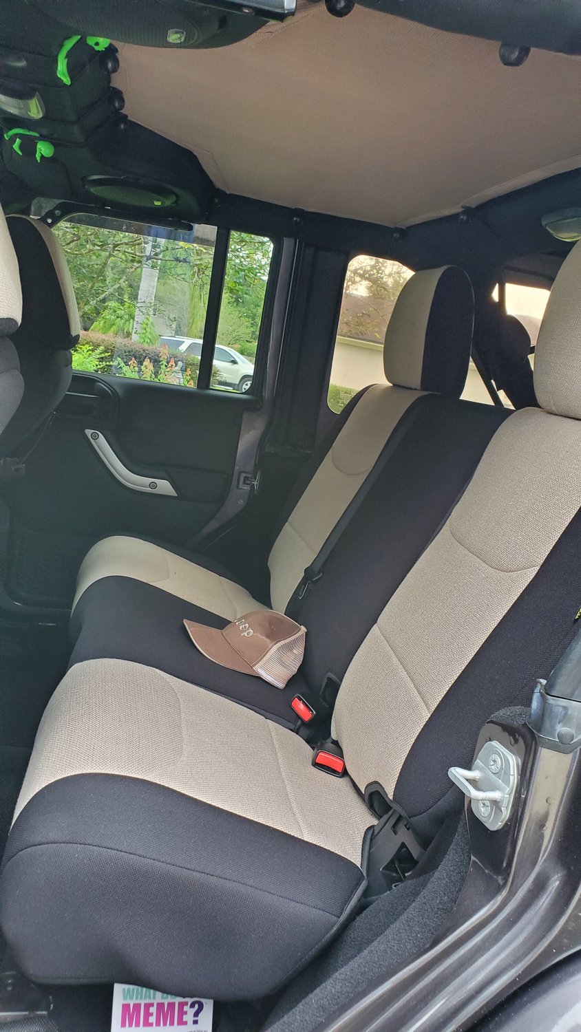 TecStyle Custom Fit Front and Rear Cloth Seat Covers for 0718 Jeep