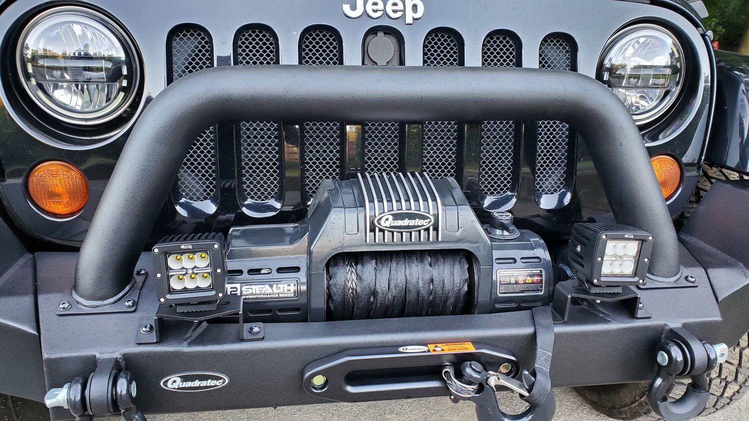 Quadratec Modular Winch Ready Front Bumper for 0718 Jeep Wrangler JK