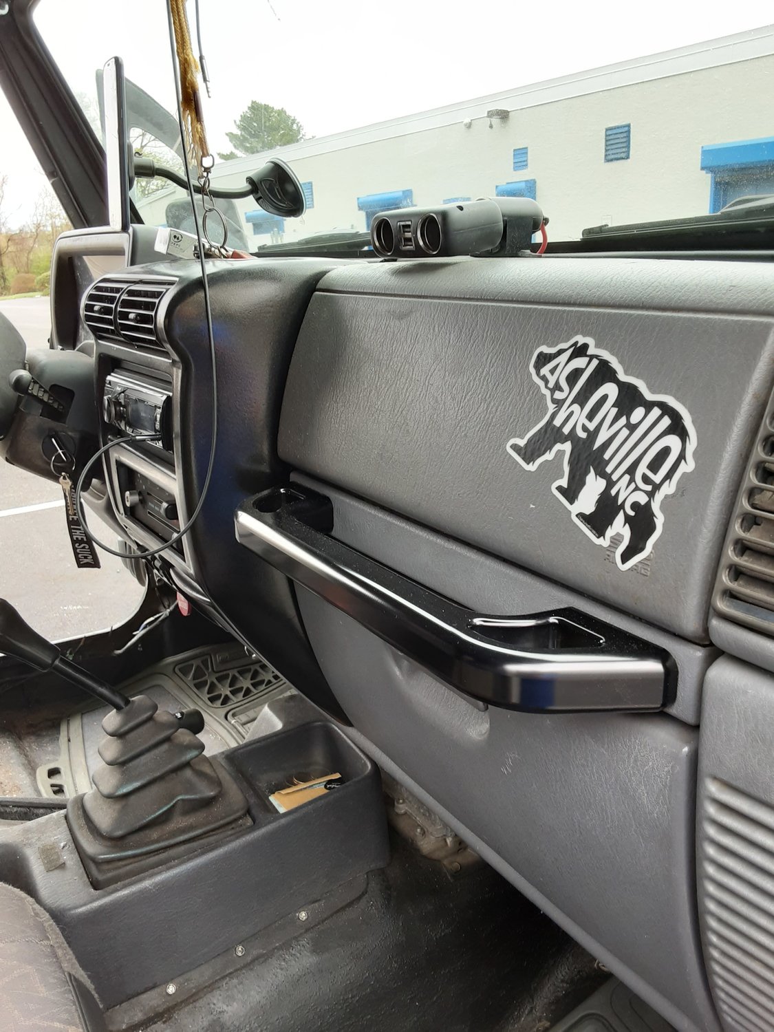 New Century Manufacturing Billet Passenger Grab Handles for 9706 Jeep