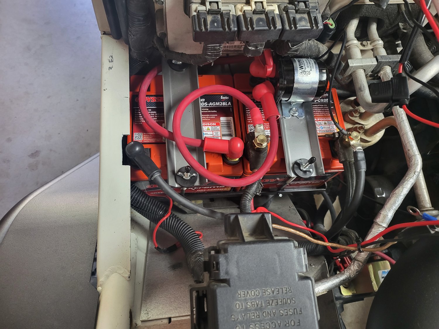 Wrangler Power Products Dual Battery Tray with Odyssey Batteries for 97