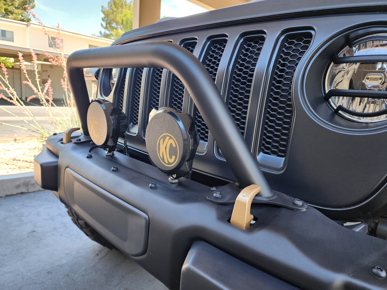 WARN 102350 Mid Grille Guard Tube for 18-20 Jeep Wrangler JL