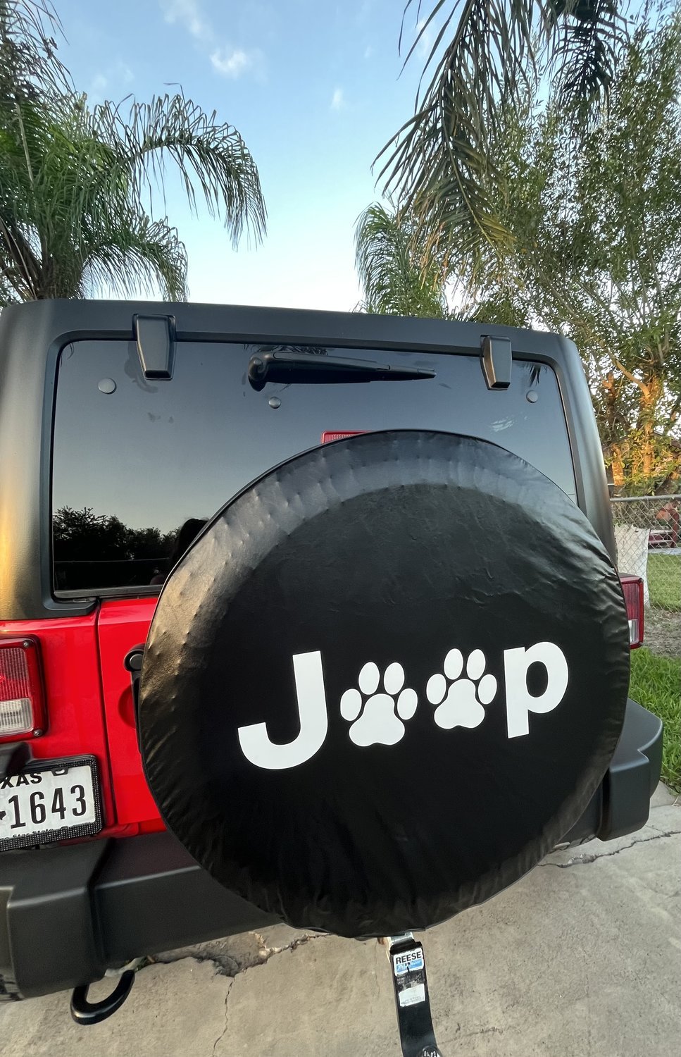 Quadratec Jeep Paw Prints Dog Lover Tire Cover Quadratec