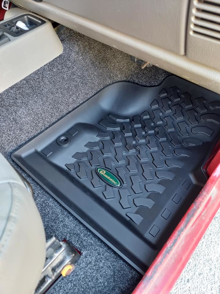 All-Weather Vloermatten voor Jee p Wrangler TJ 1997-2006, Zwart Plastic, Voor en Achter Set t009