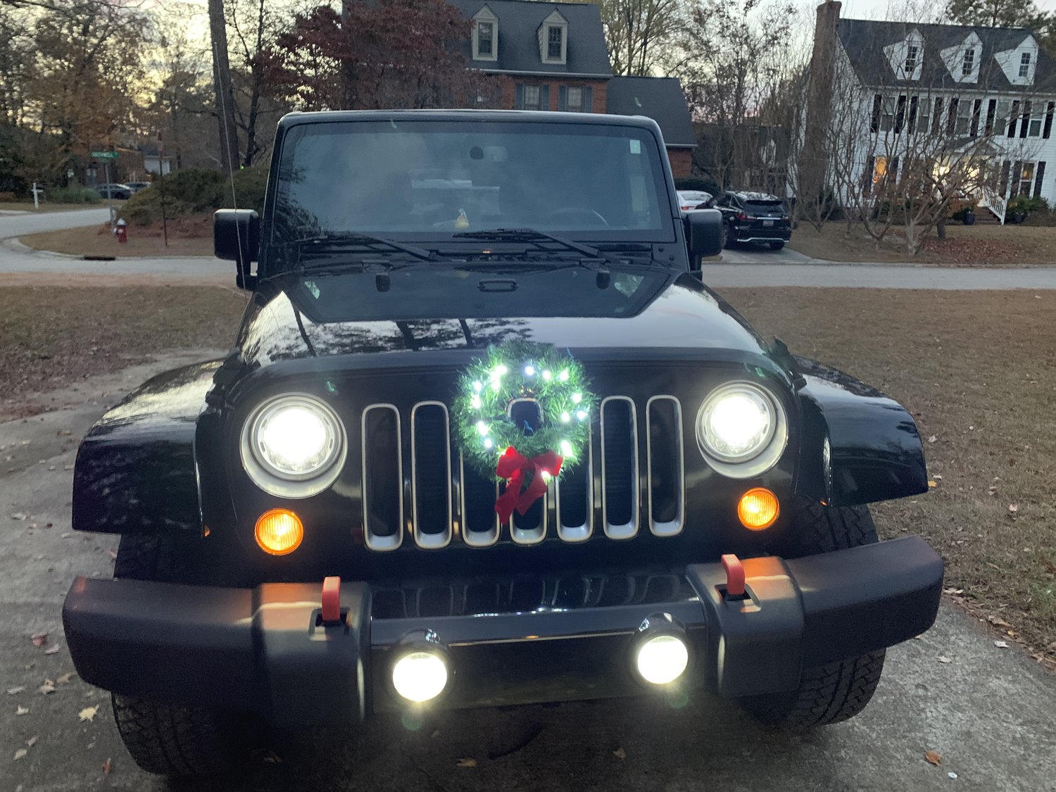 Jeep wrangler christmas shop wreath