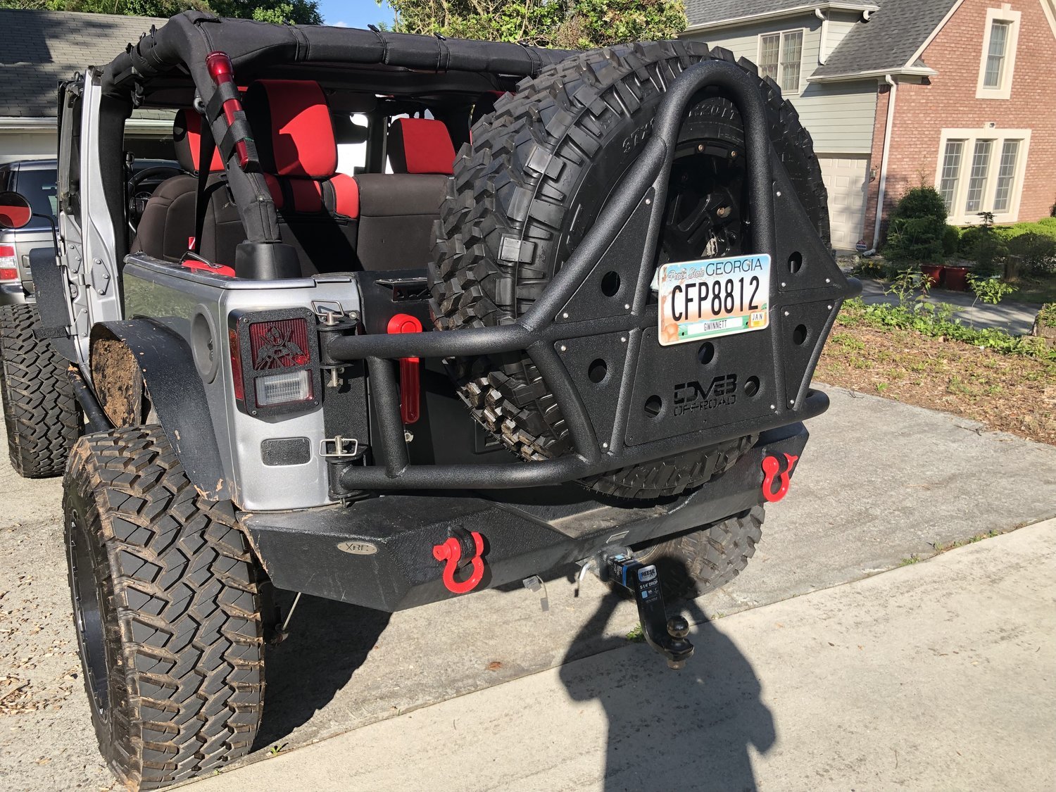 DV8 Offroad TCSTTB01 TC1 Tire Carrier for 0718 Jeep Wrangler JK