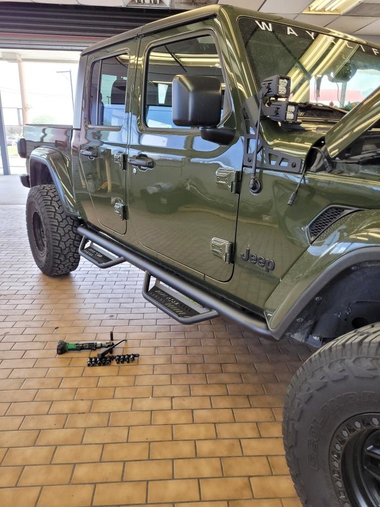 NFAB Podium Nerf Steps for 2024 Jeep Gladiator JT Quadratec