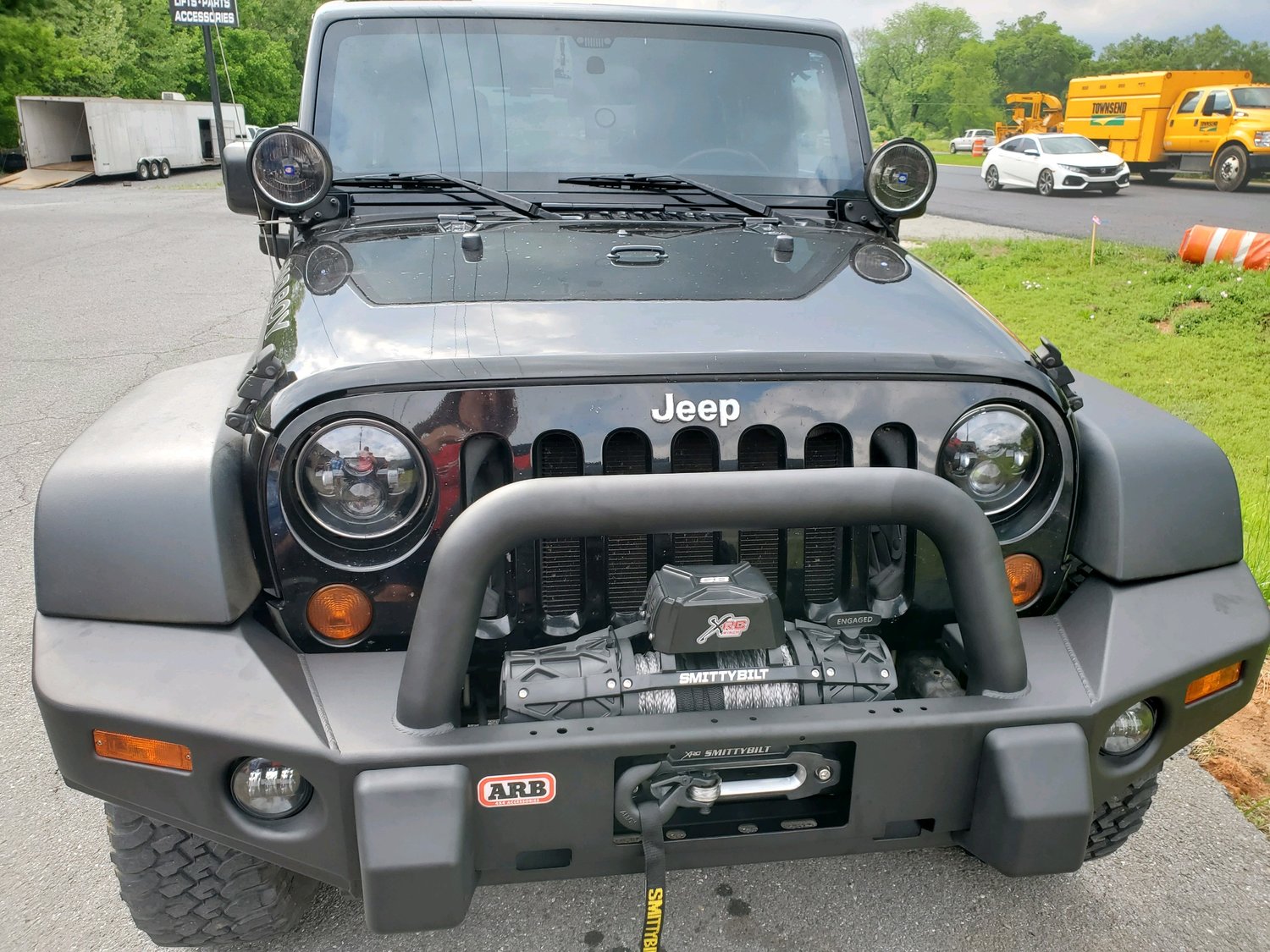 ARB Deluxe Combination Bull Bar Bumper for 0718 Jeep Wrangler JK Quadratec