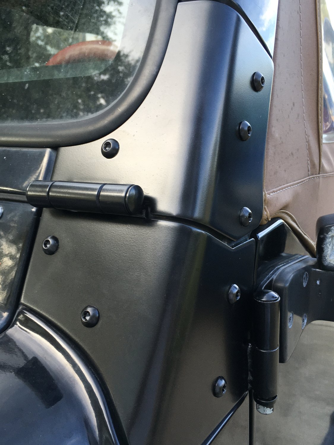 Kentrol Stainless Steel Windshield Hinge Set for 97 06 Jeep