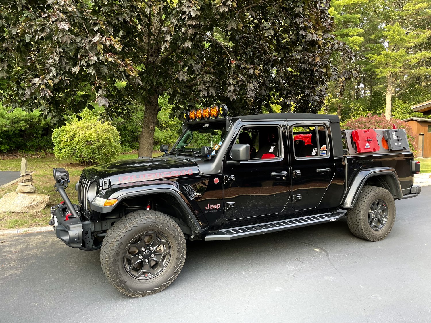 Go Rhino RB20 Running Boards for 2021 Jeep Gladiator JT Quadratec