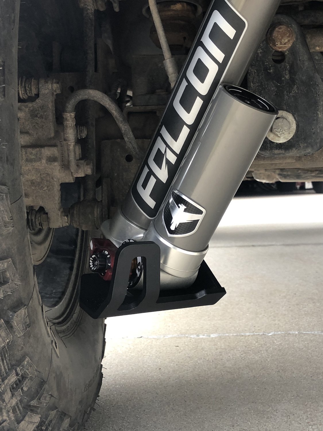 Teraflex 360701200 Falcon Bolt On Rear Shock Skid Plate Kit for 0718 Jeep Wrangler JK with