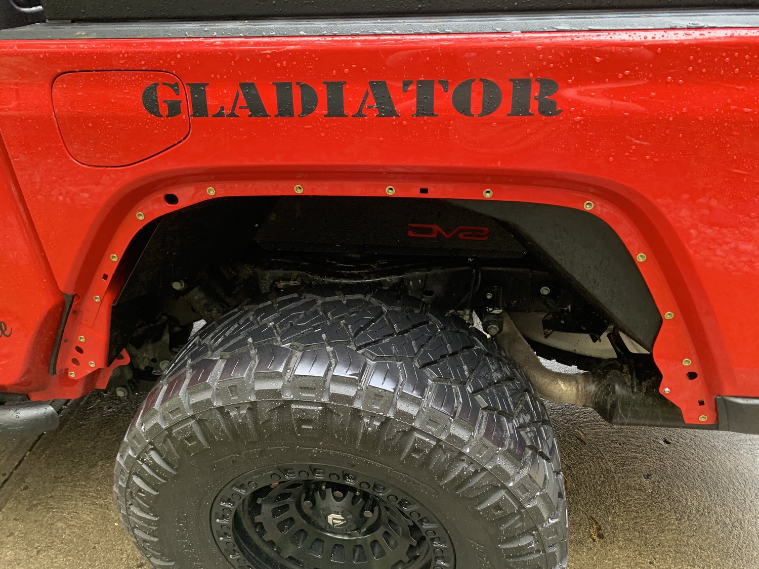 DV8 Offroad INFEND04RB Rear Inner Aluminum Fenders for 2023 Jeep