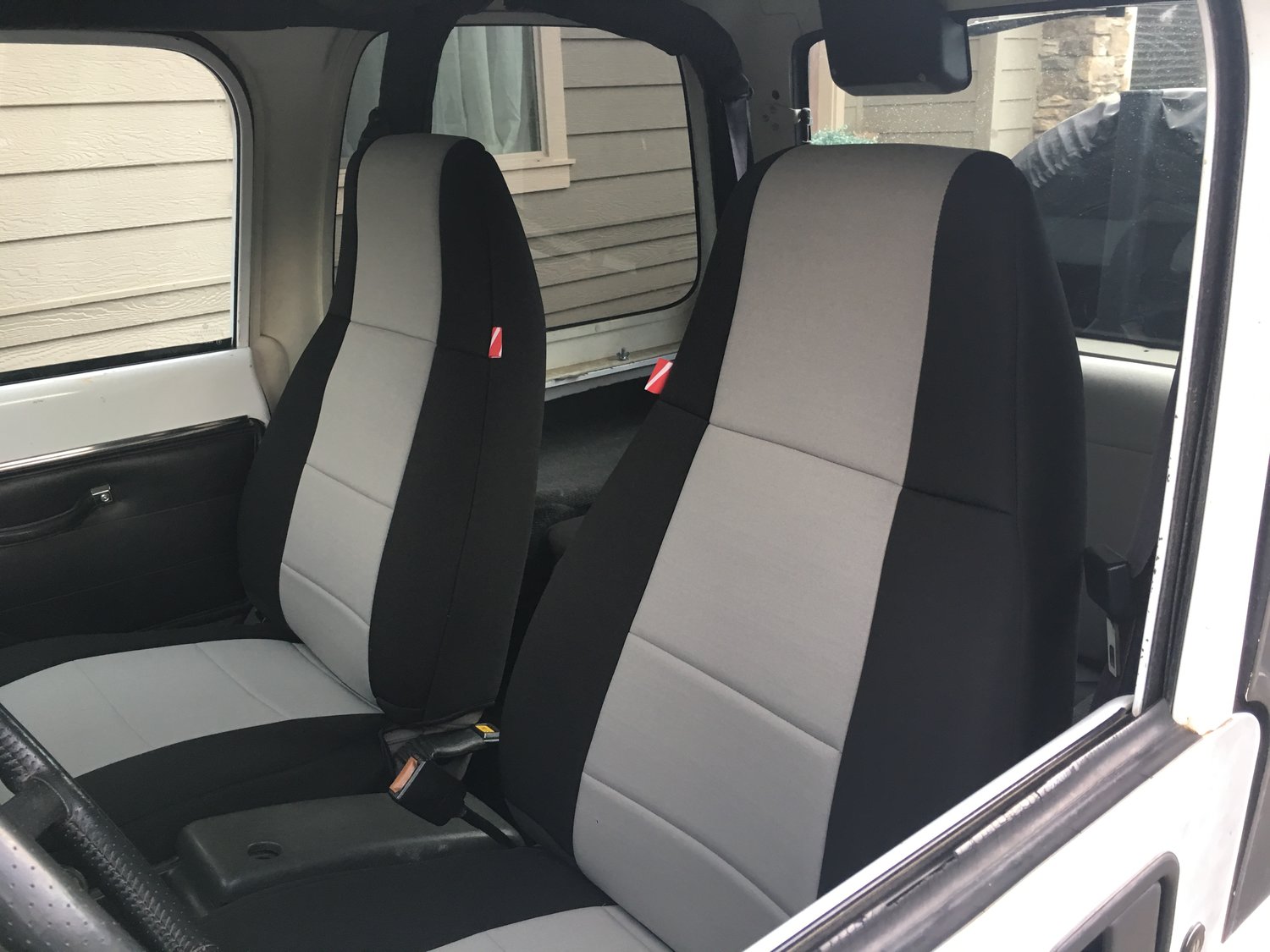Diver Down Front and Rear Neoprene Seat Covers for 8795 Jeep Wrangler YJ Quadratec