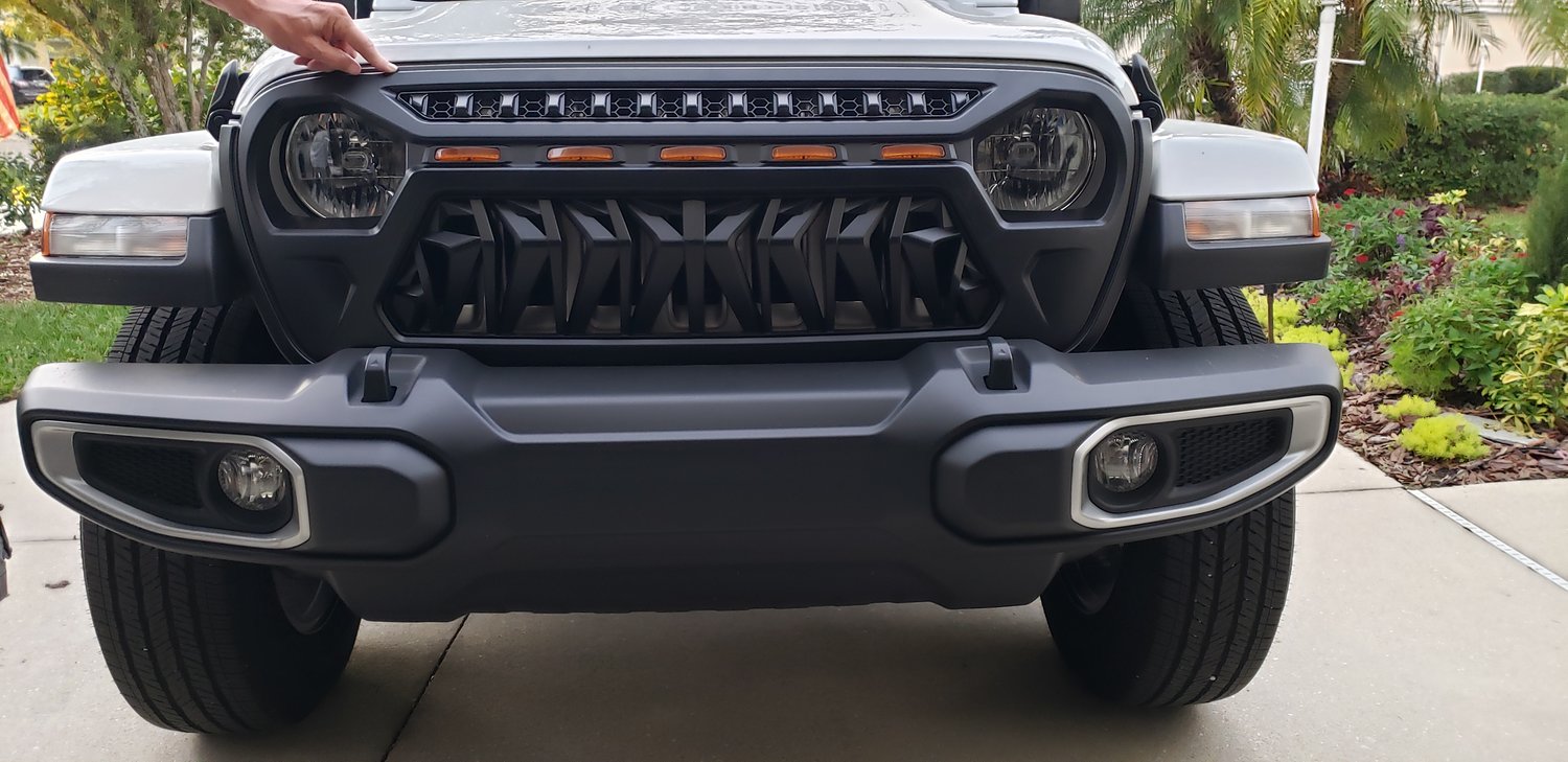 Overtread 19034 Borrego Front Grille For 18 20 Jeep