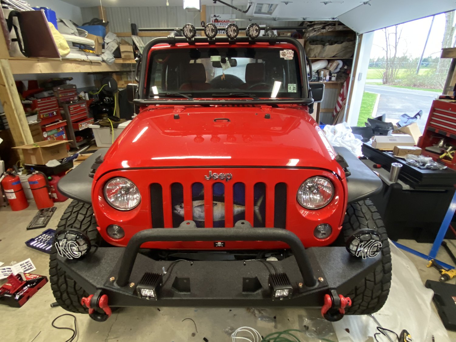 Body Armor JK19531 4x4 Front High Clearance Bumper in Textured Black