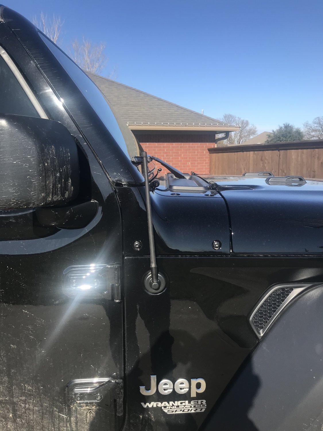 Rugged Ridge 17212.10 13" Stubby Reflex Antenna for 0720 Jeep Wrangler