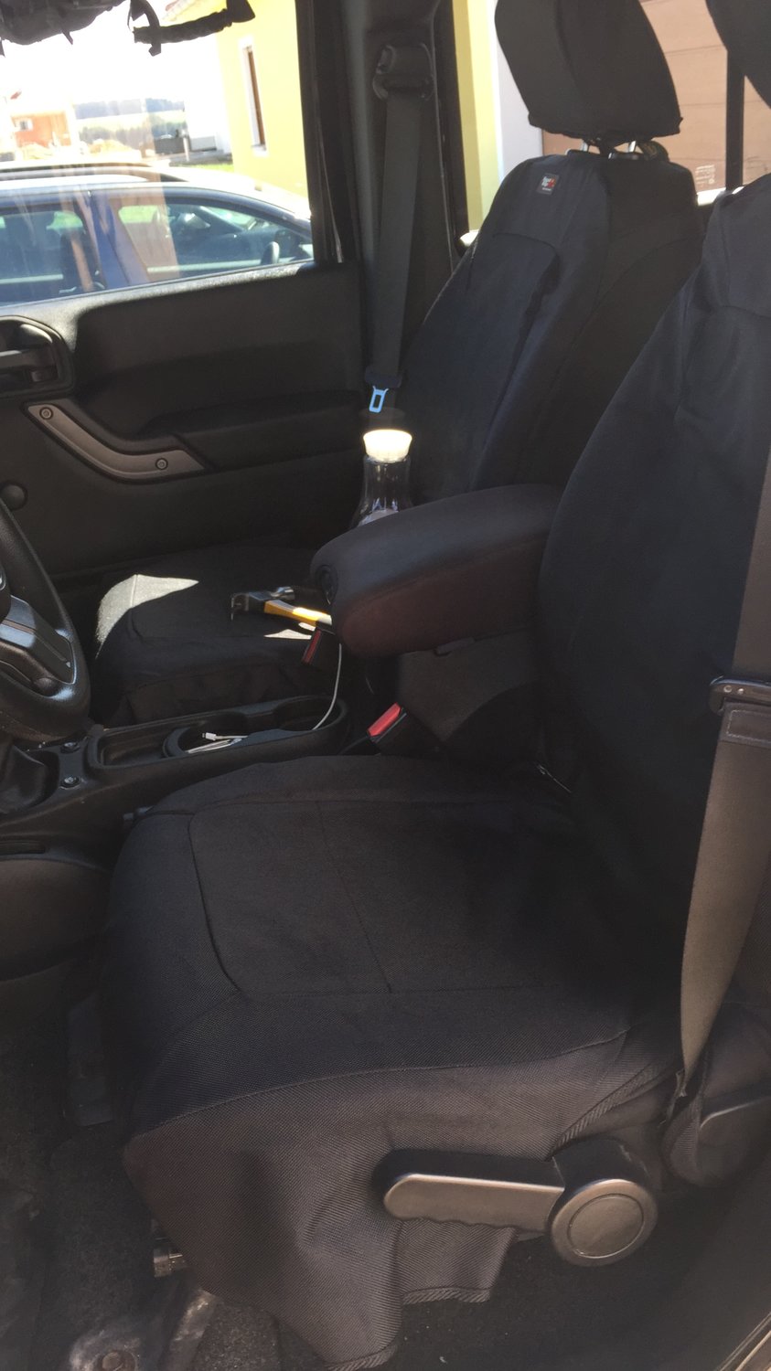 Rugged Ridge Heated Ballistic Front Seat Covers 07 18 Jeep