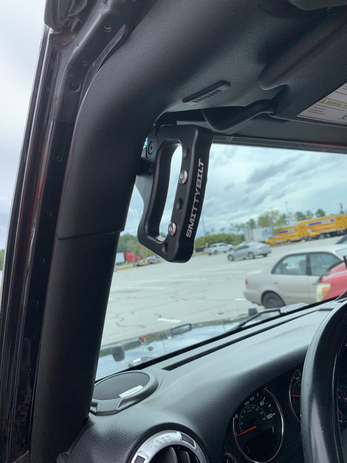 Smittybilt 76931 Front Aluminum Grab Handles for 0718 Jeep Wrangler JK