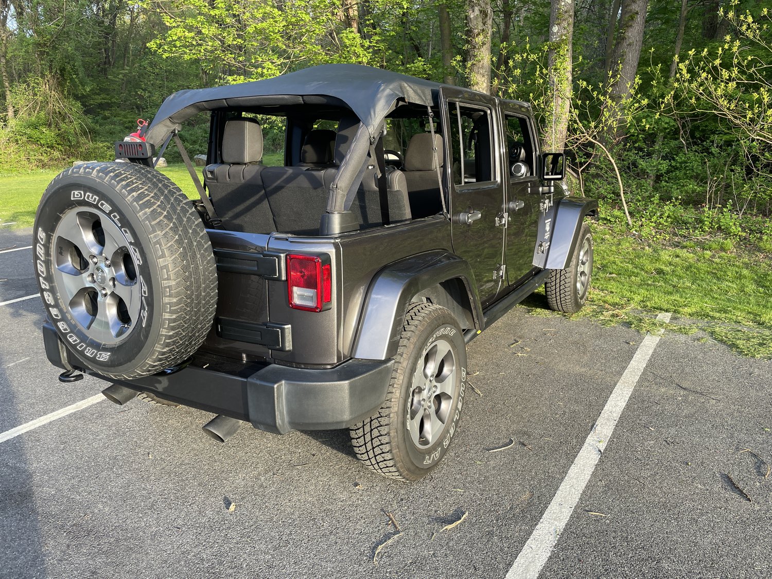 Bestop 5258435 Header Safari Bikini Top for 1018 Jeep Wrangler