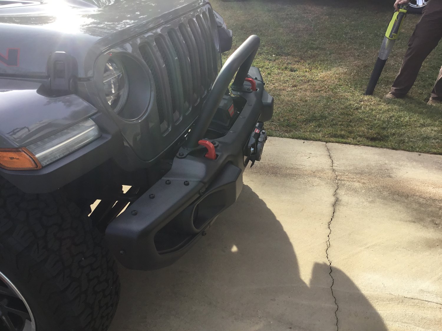 Warn 102350 Mid Grille Guard Tube For 18 19 Jeep Wrangler