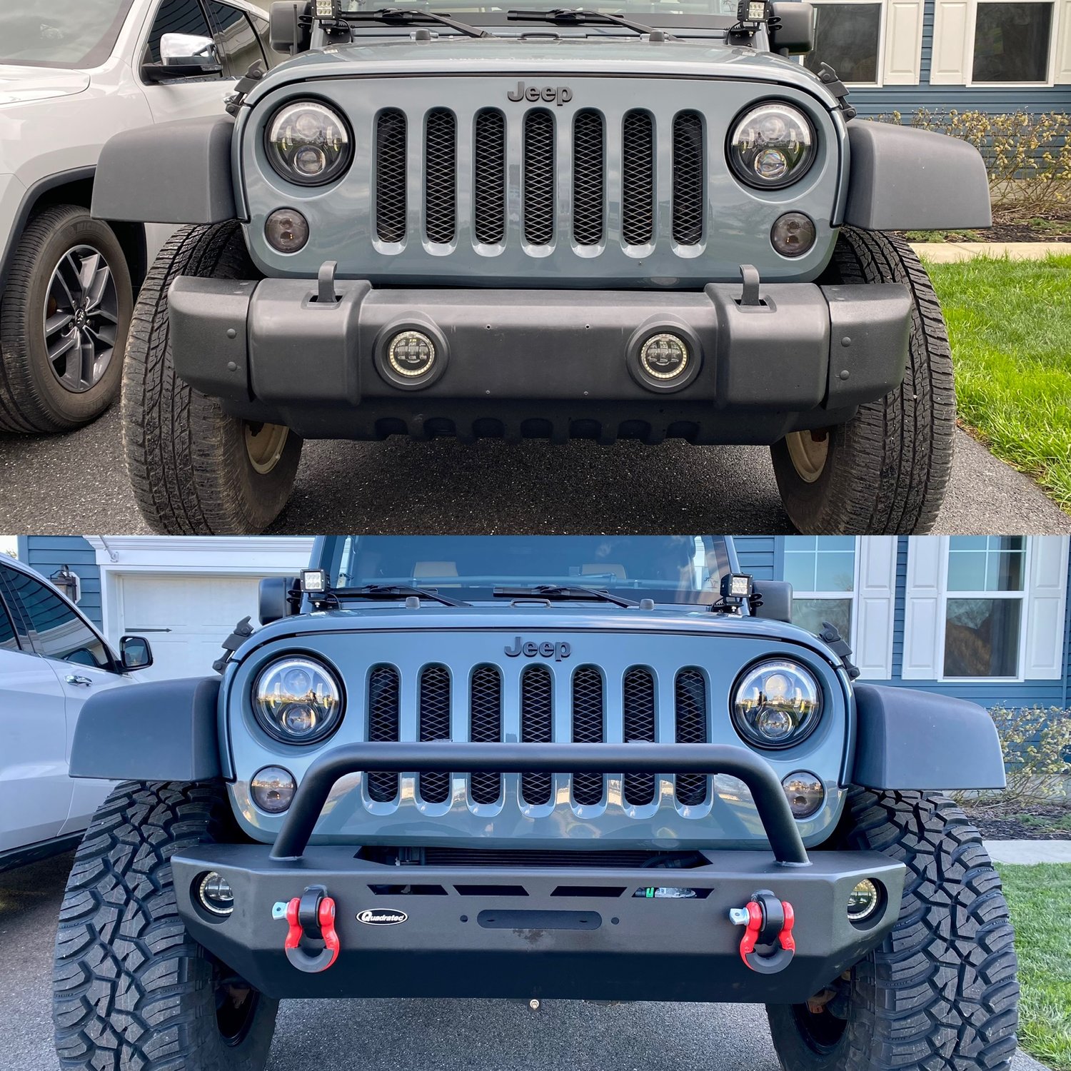 Quadratec QRC Front Winch Ready Bumper for 0718 Jeep Wrangler JK