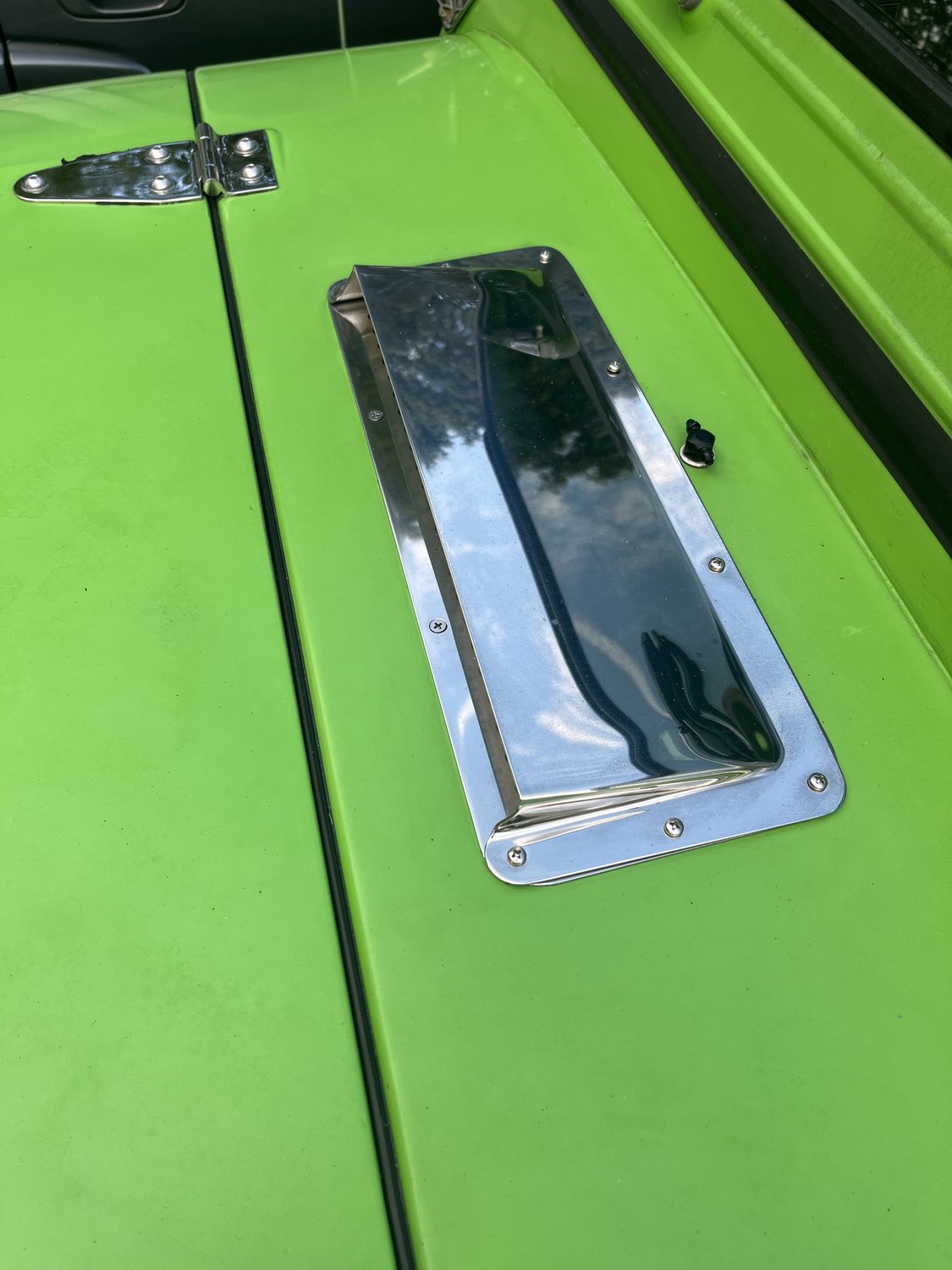 Kentrol Stainless Steel Hood Scoop for 7895 Jeep CJ & Wrangler YJ