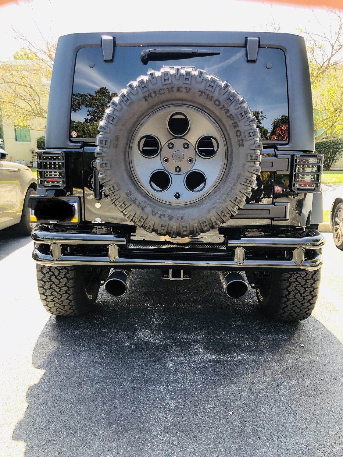 Smittybilt Rear Tubular Bumper without Hitch for 0718 Jeep Wrangler JK