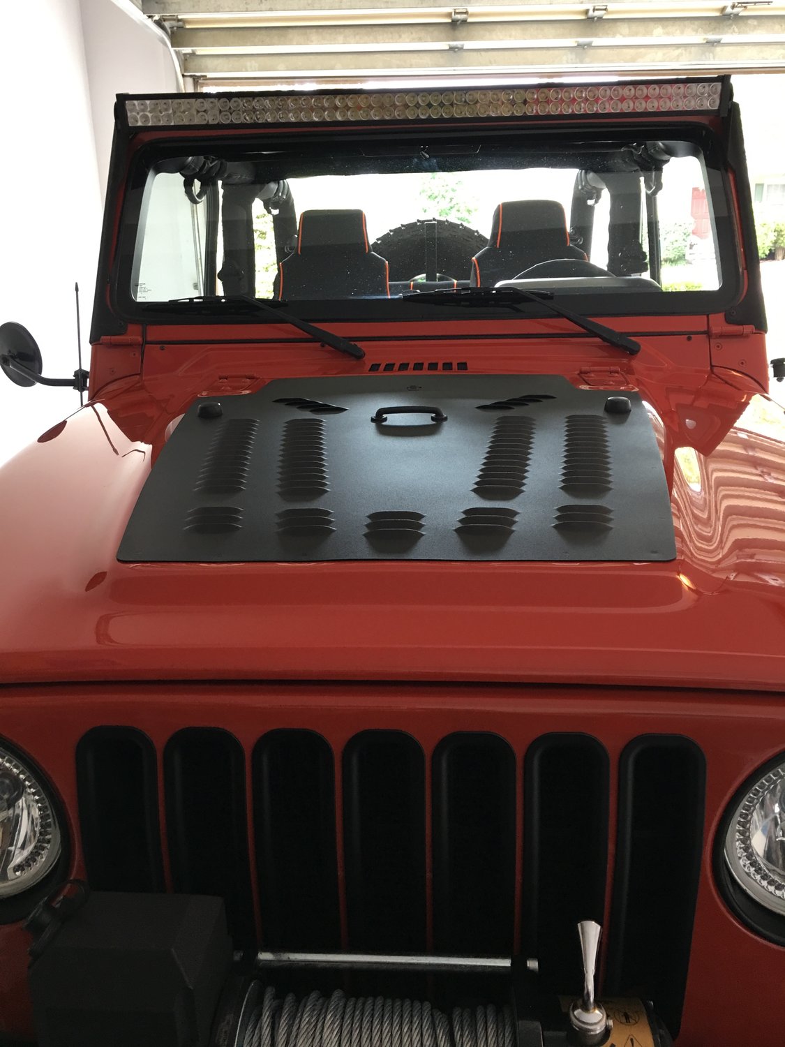 Hyline Offroad Louvered Hood Panel For 03 06 Jeep Wrangler