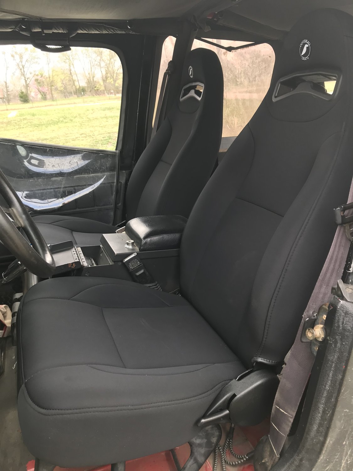 Corbeau Moab Neoprene Reclining Front Seat Pair for 7618 Jeep CJ5, CJ7, CJ8 Scrambler