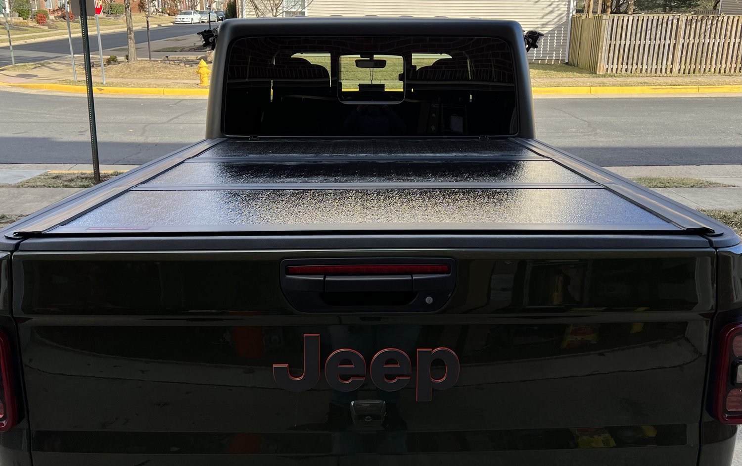 Rough Country 47620500 Low Profile Hard TriFold Tonneau Cover for 20