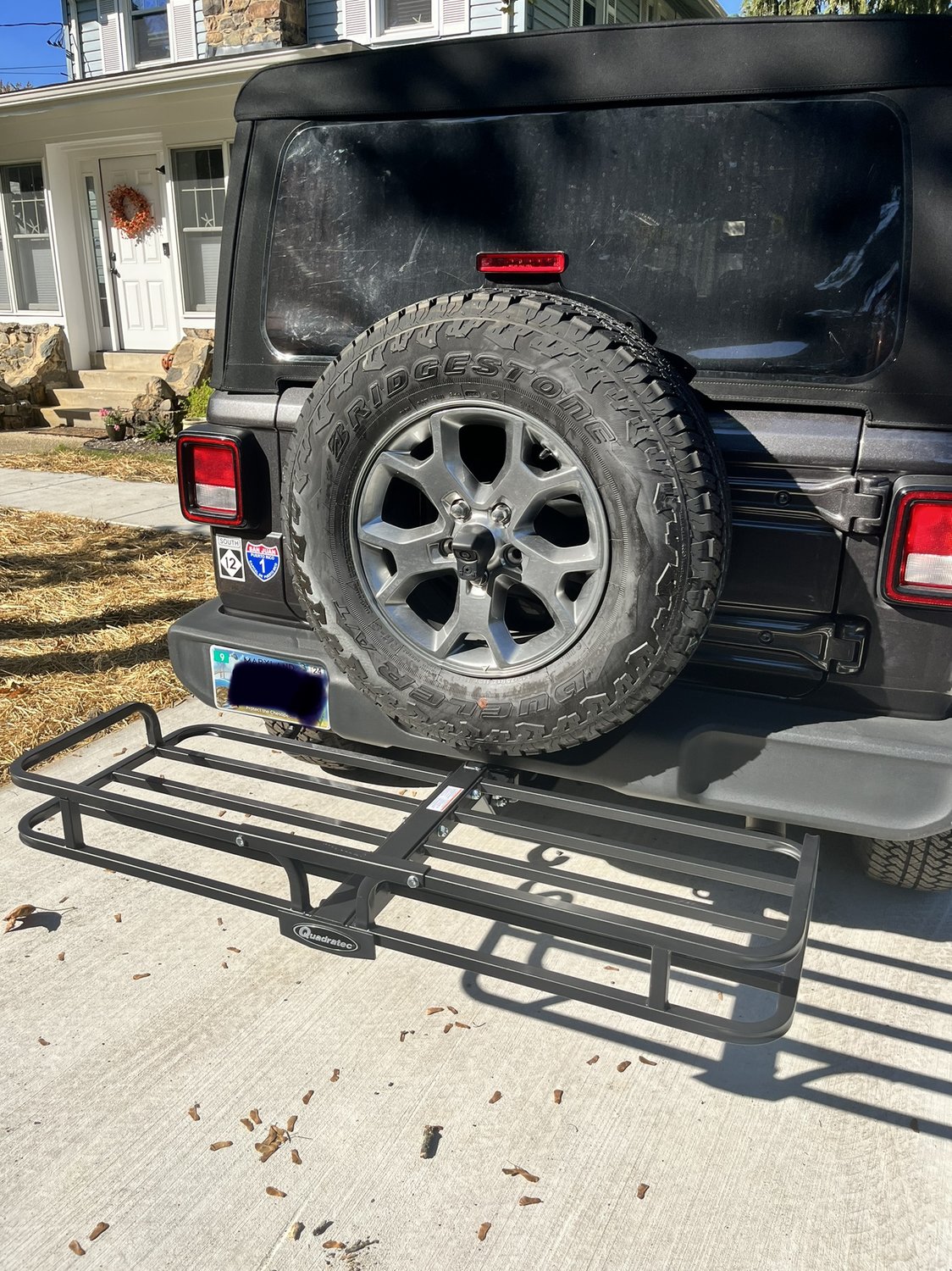 Quadratec Compact Cargo Rack for 2" Receiver Hitch Quadratec