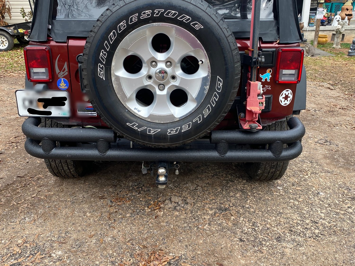 Smittybilt Rear Tubular Bumper without Hitch for 0718 Jeep Wrangler JK