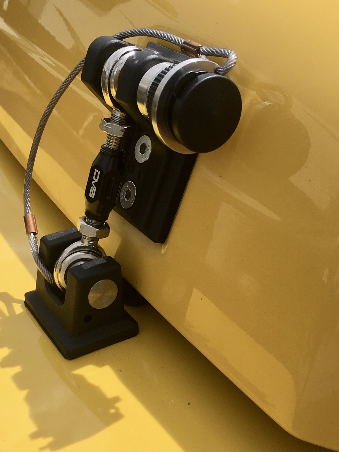 DV8 Offroad Hood Hold Downs with Turnbuckles for 9706 Jeep Wrangler TJ