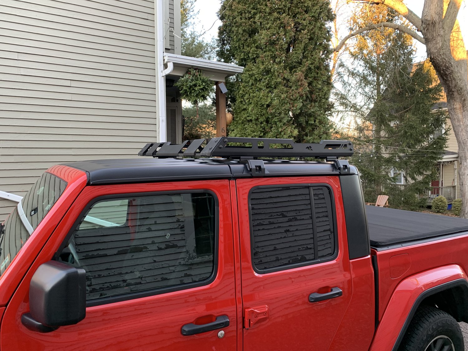 Rugged ridge hard hot sale top roof rack