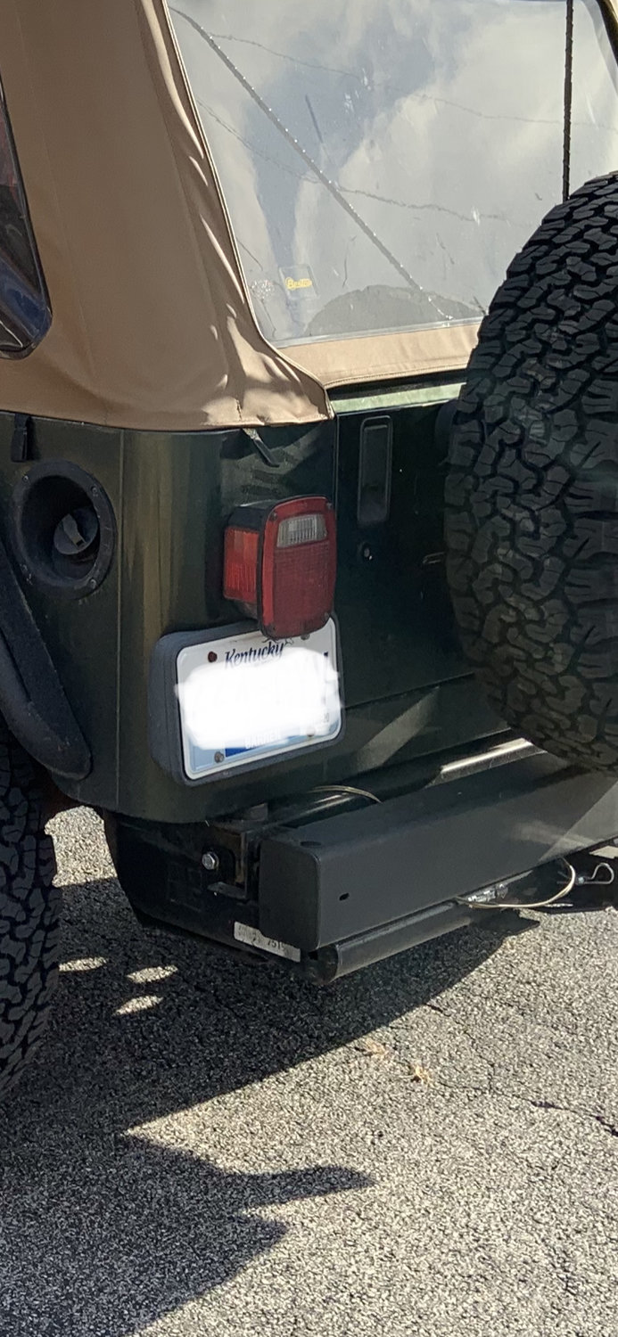 OMIX 12031.12 Stubby Rear Bumper End Cap for 9706 Jeep Wrangler TJ