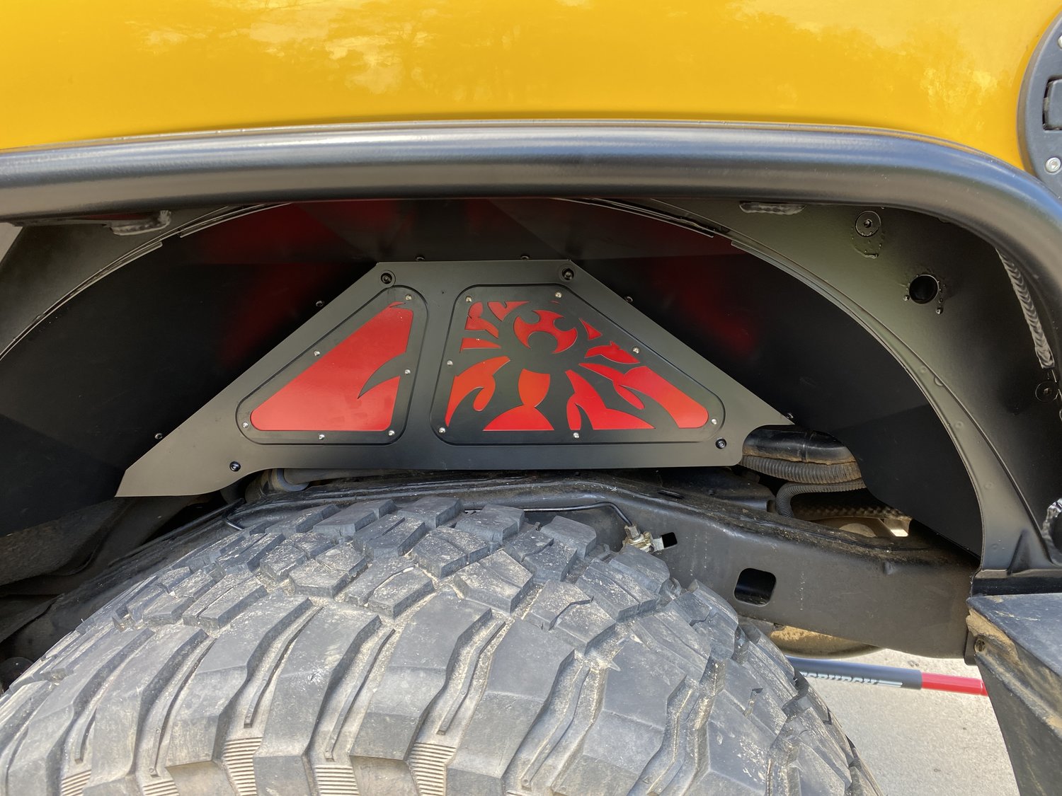 Poison Spyder Rear Inner Fender Flare Kit for 0718 Jeep Wrangler JK Quadratec