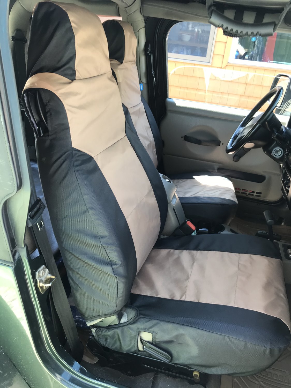 Coverking Front & Rear Ballistic Nylon Seat Cover Combo for 0306 Jeep