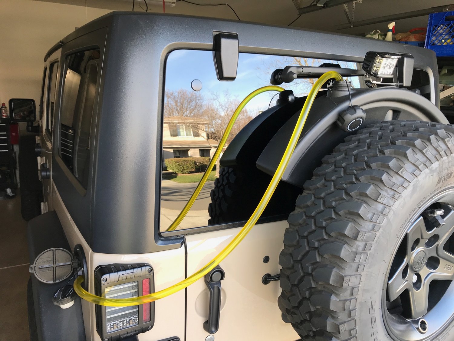 AEV 10305031AA 10 Gallon "Gasoline" Fuel Caddy in Black for 0721 Jeep