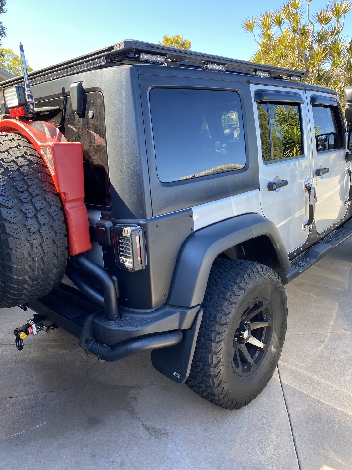 AEV Rear Corner Guard Kit for 0718 Jeep Wrangler JK Unlimited Quadratec