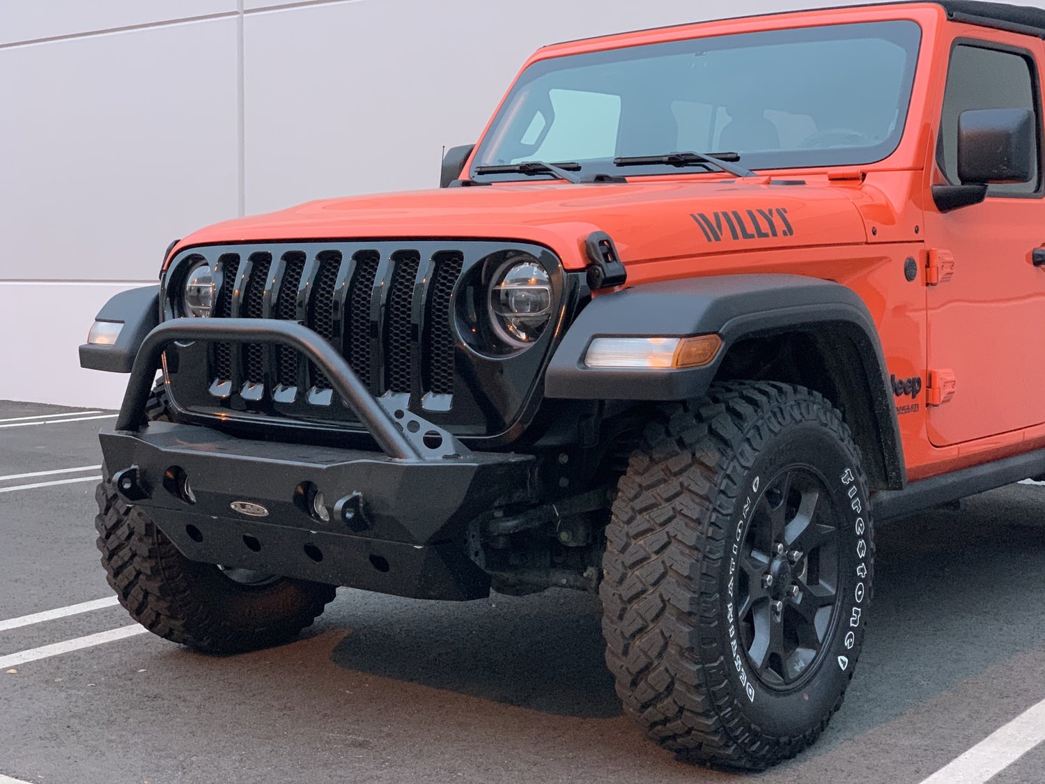 LoD JFB1803 Destroyer Series Shorty Front Bumper with Bull Bar for 18